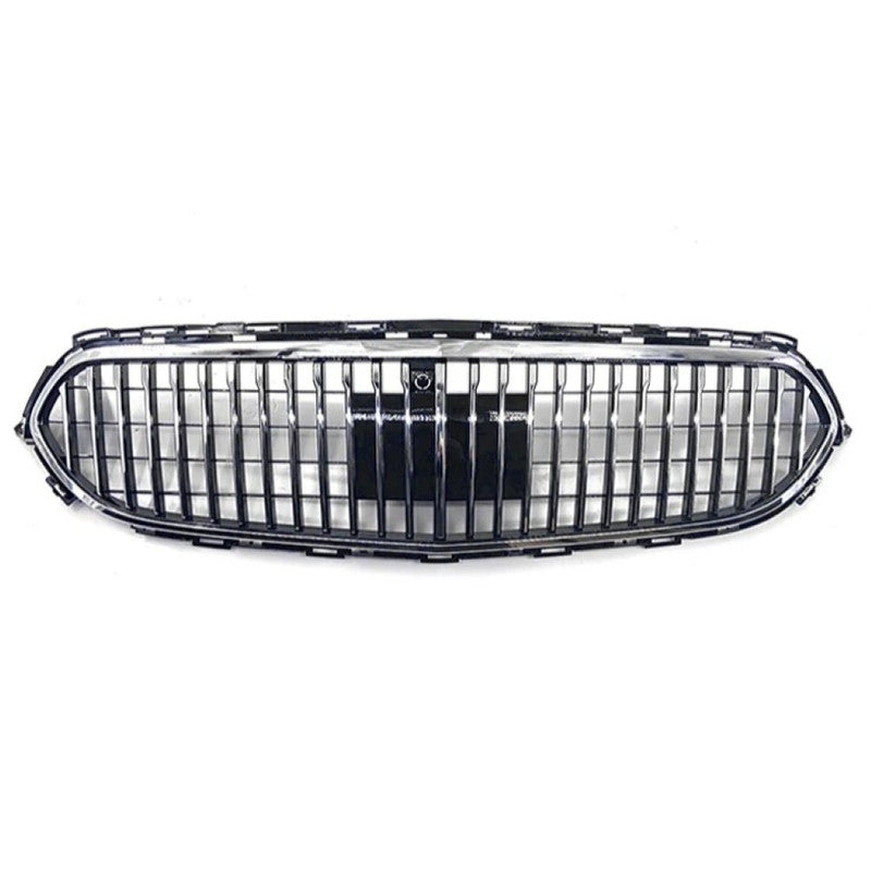 Car Craft Compatible With Mercedes Benz E Class W213 Lci 2020-2024 Car Front Racing Bumper Show Grille Maybach Style Silver With Radar Sensor - CAR CRAFT INDIA