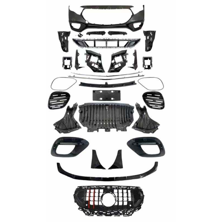 Car Craft Compatible With Mercedes E Class W214 2024+ Upgrade Convert To 2024 Brabus Style Kit Bumper Grill Bodykit