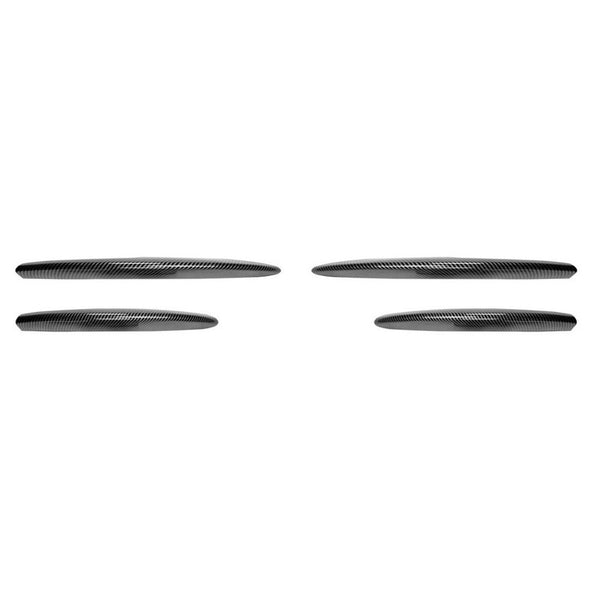 Car Craft Compatible With Mercedes Benz E Class W214 2024+ Front Amg Bumper Fog Lamp Light Air Intake Trim Skirts Canard Splitters Carbon Fiber Look Zst-774 Cf