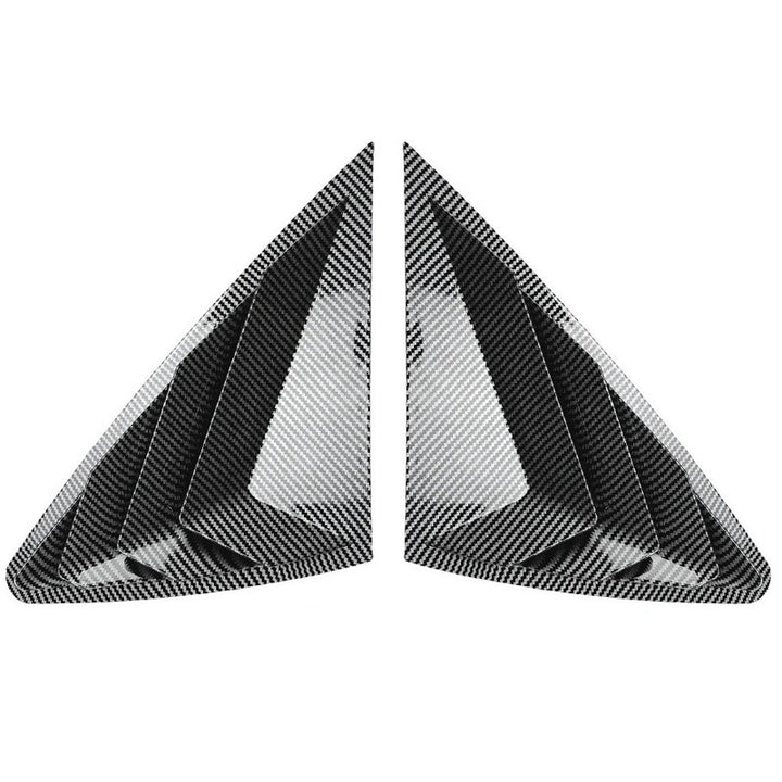 Car Craft Compatible With Mercedes Benz Glc Coupe C253 W253 2016-2020 Car Rear Window Louvers Sticker Rear Triangle Window Shade Spoiler Trim Accessories Zst-1033 Carbon Fiber Look