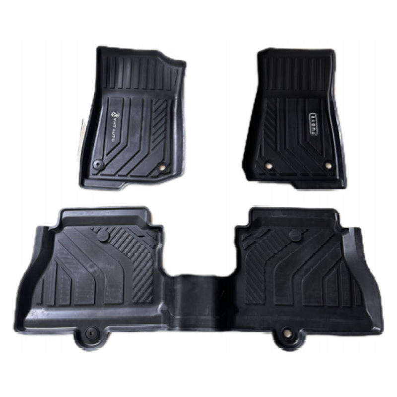 Car Craft Compatible With Jeep Wrangler Rubicon 2019-2024 Car Floor Mats Anti-slip Foot Pads All-weather Tpe Protection 1st & 2nd Row Floor Liners Hy3008 CC-7583 - CAR CRAFT INDIA