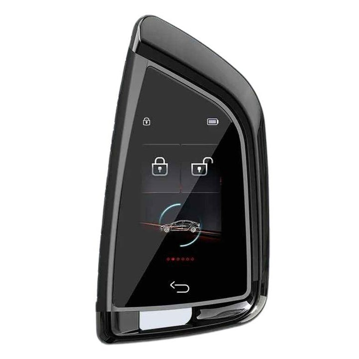 Car Craft Compatible With Audi Bmw Mercedes Jaguar Range Rover Porsche Volkswagen Skoda Volvo Nissan Jeep Maruti Toyota Hyndai Kia Ferrari Lamborghini Mini Cooper Lcd Led Smart Keyless Key Sk06 Black