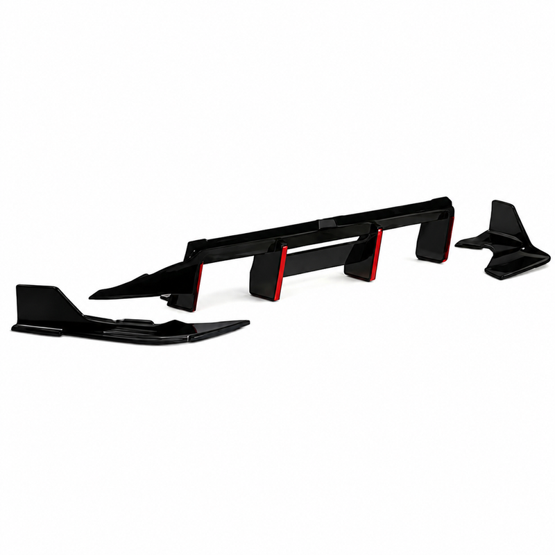 Car Craft Compatible With Bmw 2 Series G87 M2 2022-2026 Rear Bumper Lip Diffuser Splitter Skirt Trim Vten V Ten Style