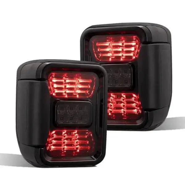 1 Pair Smoke Lens Led Tail Light Rear Reverse Lamp for Jeep