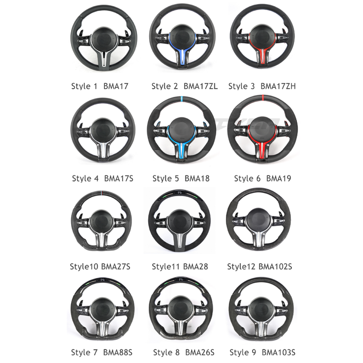 Car Craft Compatible With Bmw 5 Series F10 F07 Gt 2010-2017 6 Series F06 F12 2011-2019 7 Series F01 F02 Series 2009-2015 8 Series Upgraded Custom M Sports M3 M4 Full Steering Wheel Style 5 Bma18 CC-8011 - CAR CRAFT INDIA