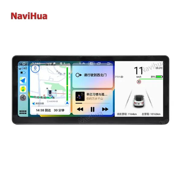 10.25 Inch Touch Screen Android Car LCD Instrument Cluster Digital Speedometers Dashboard for Tesla Model 3 Y