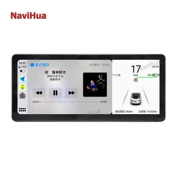 10.25 Inch Touch Screen Android Car LCD Instrument Cluster Digital Speedometers Dashboard for Tesla Model 3 Y