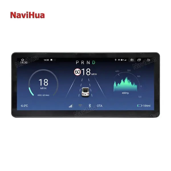 10.25 Inch Touch Screen Android Car LCD Instrument Cluster Digital Speedometers Dashboard for Tesla Model 3 Y