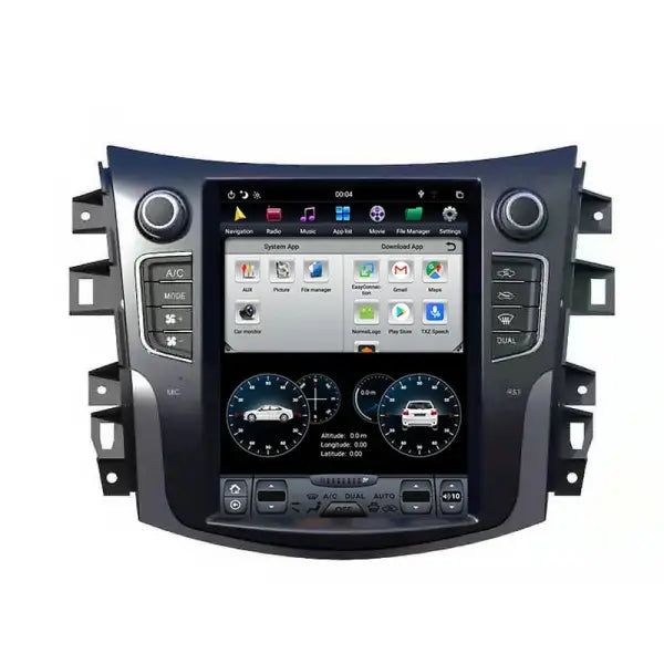 10.4 Inch Android Vertical Screen Car Stereo DVD Player Tesla Style Nissan Navara Terra 2017 GPS Navigation BT