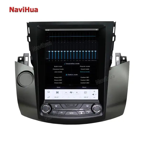 10.4 Inch Car DVD Player Auto Radio Stereo Head Unit Car GPS Navigation for Tesla Style Toyota RAV4 OLD
