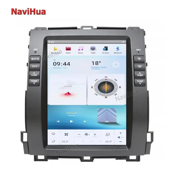 10.4 Inch Head Unit GPS Navigation Multimedia System Carplay DVD Player Android Car Player for Toyota Prado 2002 2009