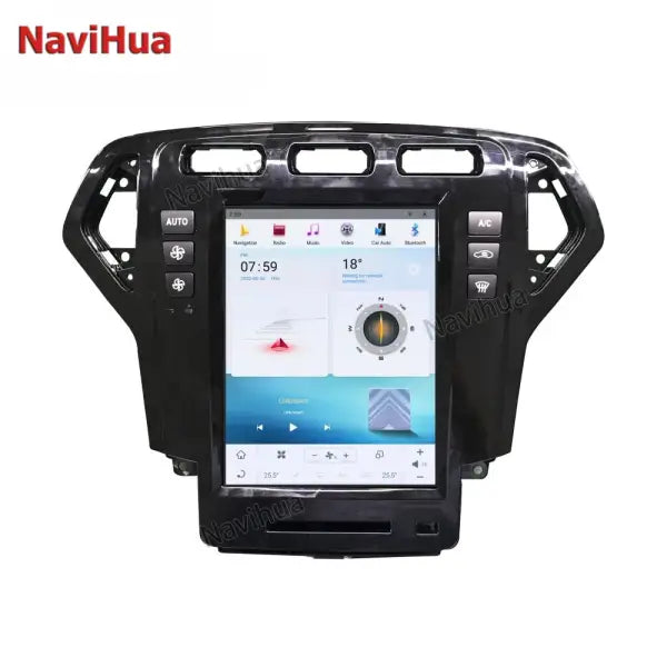 10.4 Inch Tesla Ekran Android Car DVD Player Multimedia Stereo GPS Car Radio for Vertical Screen Ford Mondeo 2011-2013