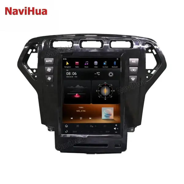10.4 Inch Tesla Ekran Android Car DVD Player Multimedia Stereo GPS Car Radio for Vertical Screen Ford Mondeo 2011-2013