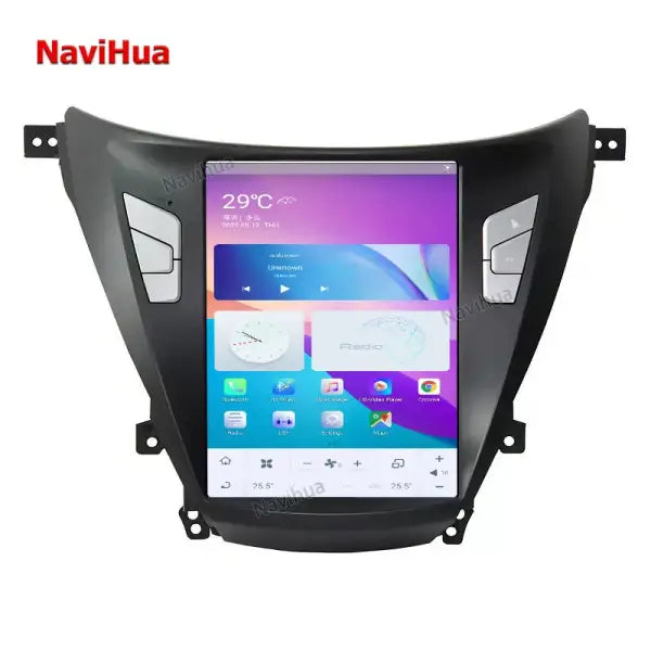 10.4 Inch Vertical Screen Android 11.0 Car Audio Stereo DVD Player GPS Navigation for Tesla Style Hyundai Elantra