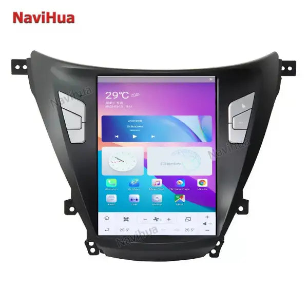 10.4 Inch Vertical Screen Android 9 Car Audio Stereo DVD Player GPS Navigation for Tesla Style Hyundai Elantra