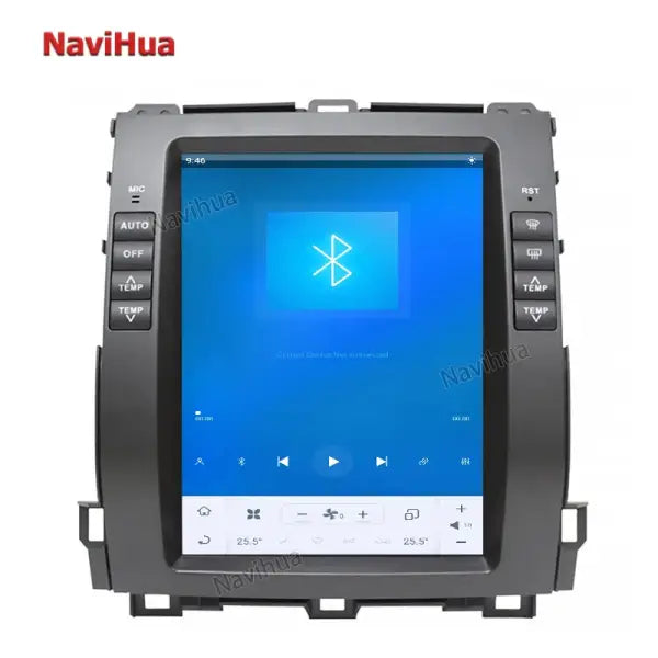 10.4 Inch Vertical Screen Car GPS Navigation System Car DVD Player Car Radio for Tesla Style Toyota Prado 120