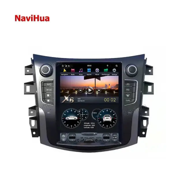 10.4" Tesla-Style Vertical Screen Auto Radio Navigation for Nissan Navara NP300 Terra Android GPS Navi Head Unit DVD Player