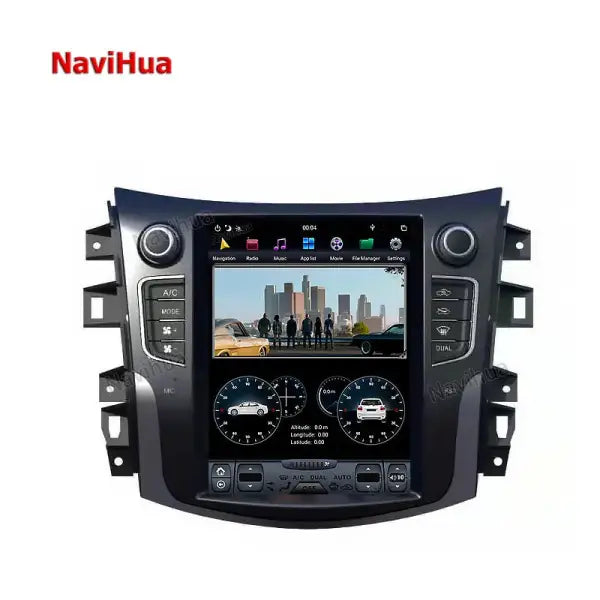 10.4" Tesla Style Vertical Screen Auto Radio Navigation for Nissan Navara NP300 Terra GPS Navi Head Unit Android Gps
