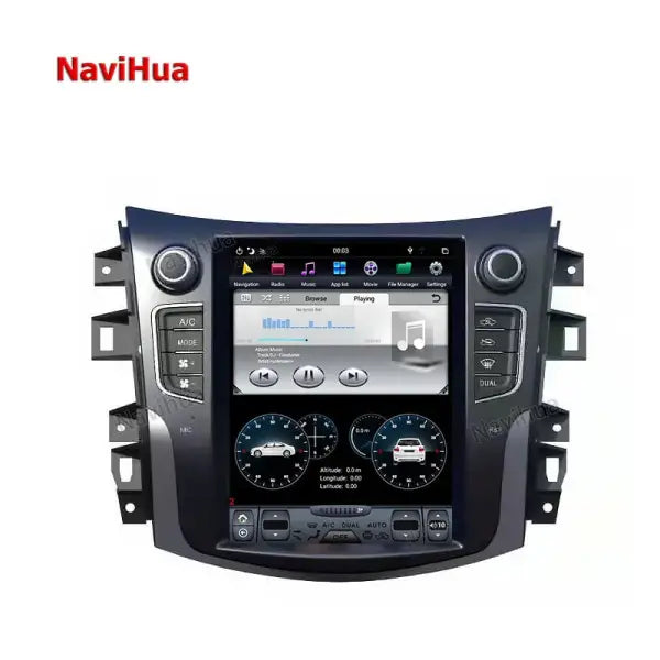 10.4" Tesla Style Vertical Screen Auto Radio Navigation for Nissan Navara NP300 Terra GPS Navi Head Unit Android Gps
