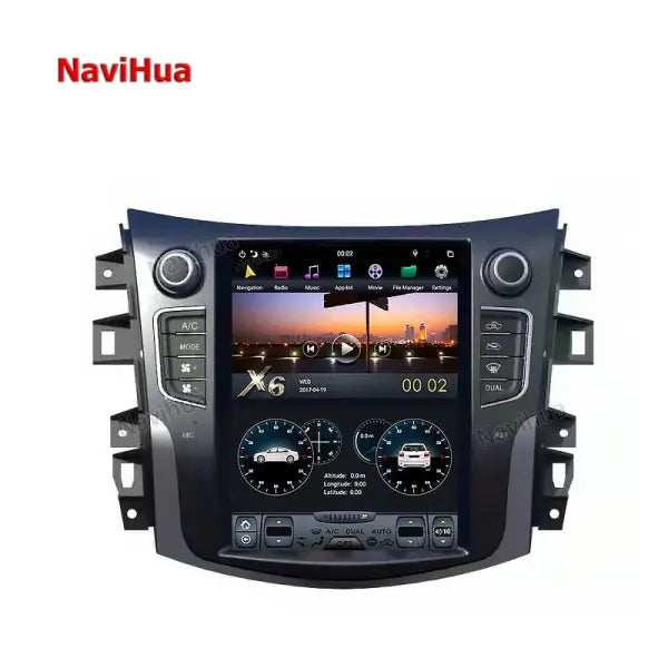 10.4" Tesla Style Vertical Screen Auto Radio Navigation for Nissan Navara NP300 Terra GPS Navi Head Unit Android Gps