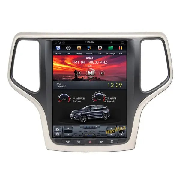 10.4" Vertical Screen Navigation GPS Autoradio Head Unit Android Car Radio Stereo for Tesla Style Jeep Grand Cherokee