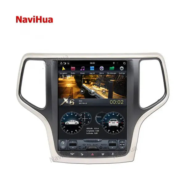 10.4" Vertical Screen Navigation GPS Autoradio Head Unit Android Car Radio Stereo for Tesla Style Jeep Grand Cherokee