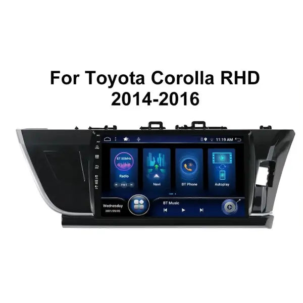 10’ Android 12 Player for Toyota Corolla Altis RHD