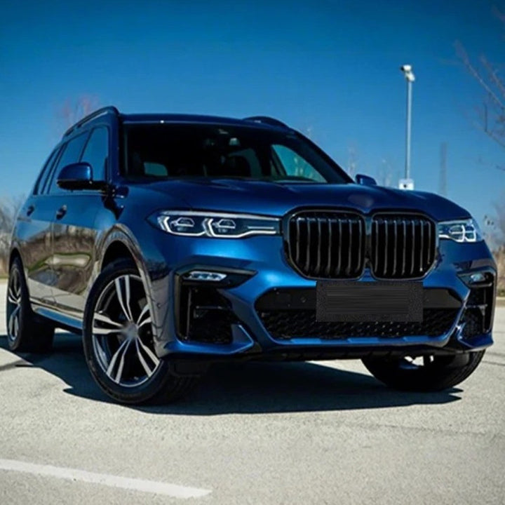 Car Craft Compatible With Bmw X7 G07 2019-2022 Front Rear Bumper Upgrade Convert To M Sport M Performance M Tech Mt Bodykit Body Kit Bumper Side Skirt Rear After Lip Diffuser Exhasut Pipe Tips Gc G07 005