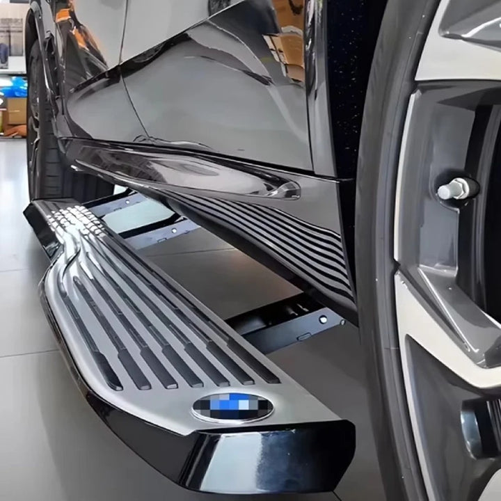 Car Craft Compatible With Bmw X7 G07 2019-2025 Automatic Deployable Electric Side Step Retractable Ladder Pedal Running Boards Side Step Car With Fixed Side Step Mhb Style