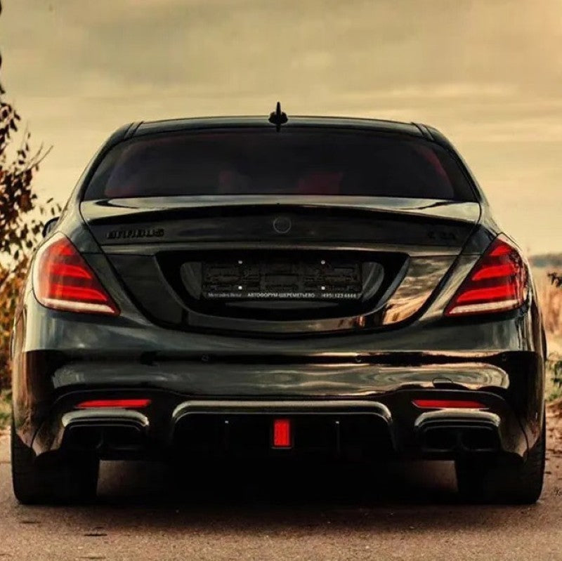 Car Craft Compatible With Mercedes Benz S Class W222 2014-2019 Car Rear Upgraded Tail Light Lamp Xenon Taillight Retrofit Upgrade Modified Led Drl Hid Light Maybach Style Smoke Shy - CAR CRAFT INDIA
