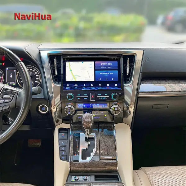 11.6 Inch 2K Portable Car Multimedia DVD Player Android GPS Navigation Head Unit Car Radio Stereo Video Toyota Alphard