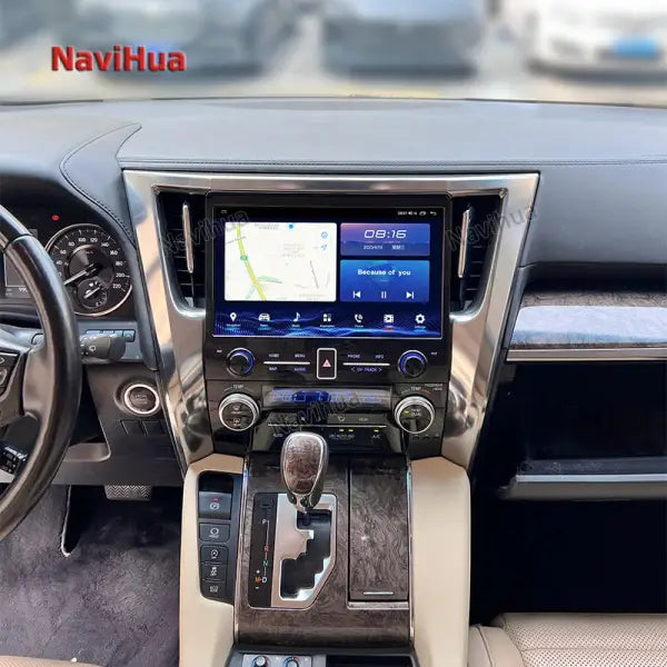 11.6 Inch 2K Portable Car Multimedia DVD Player Android GPS Navigation Head Unit Car Radio Stereo Video Toyota Alphard