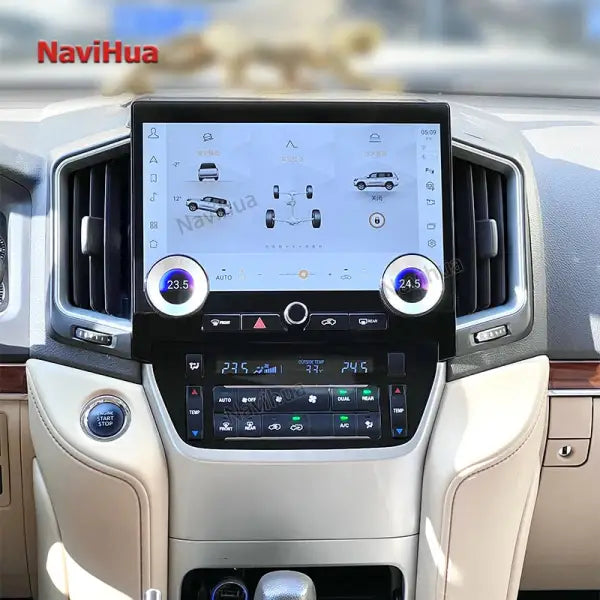 11.6 Inch Android Car Radio Car DVD Player GPS Navigation Car Stereo for Tesla Style Toyota Prado 2016-2022
