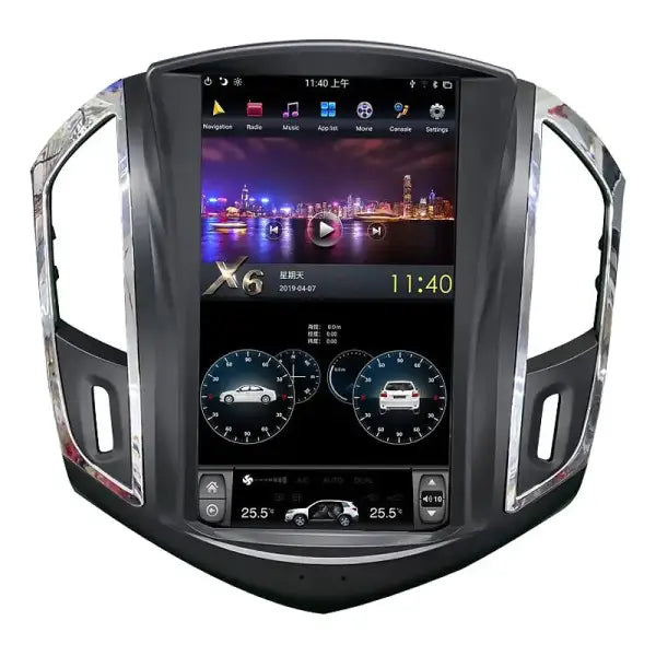 11. 8 Inch for Tesla Style Vertical Touch Screen Car Radio DVD Player Android GPS and Wifi for Chevrolet for Cruze 2012