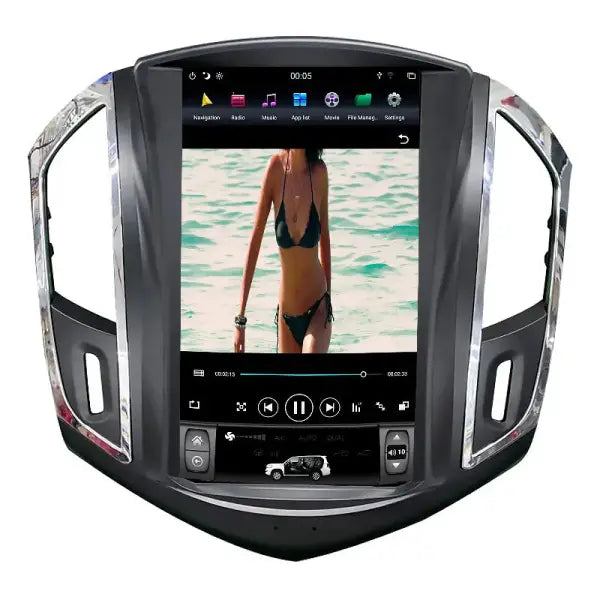 11. 8 Inch for Tesla Style Vertical Touch Screen Car Radio DVD Player Android GPS and Wifi for Chevrolet for Cruze 2012