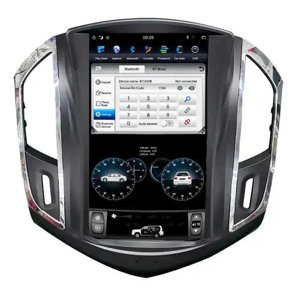 11. 8 Inch for Tesla Style Vertical Touch Screen Car Radio DVD Player Android GPS and Wifi for Chevrolet for Cruze 2012