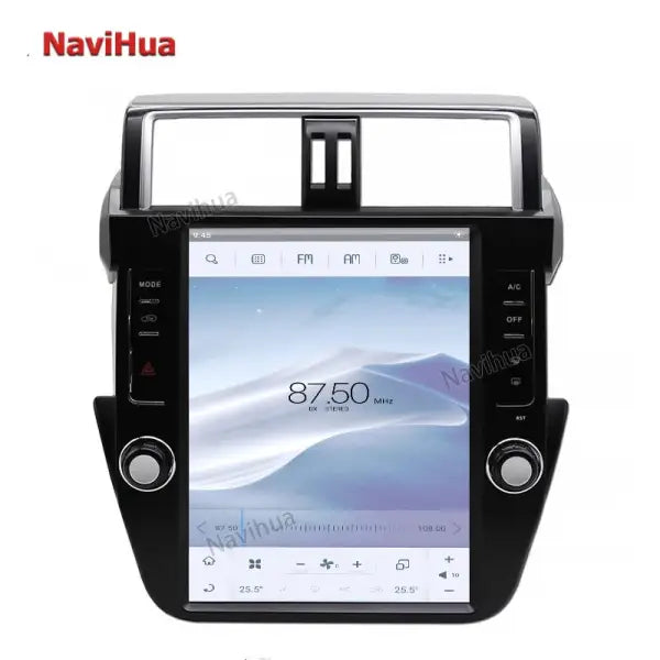 12.1 Inch Android 11 Car Multimedia Player Vertical Screen IPS Display with BT Connection for Toyota Prado 2014-2016