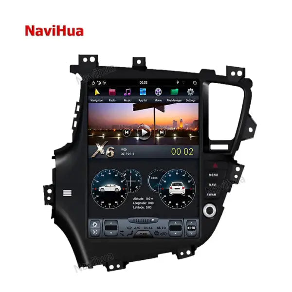 12.1 Inch Android 7.1 Auto Radio Audio Stereo Car Multimedia Player GPS Navigation for Tesla Style K5 Optima 2011-2015