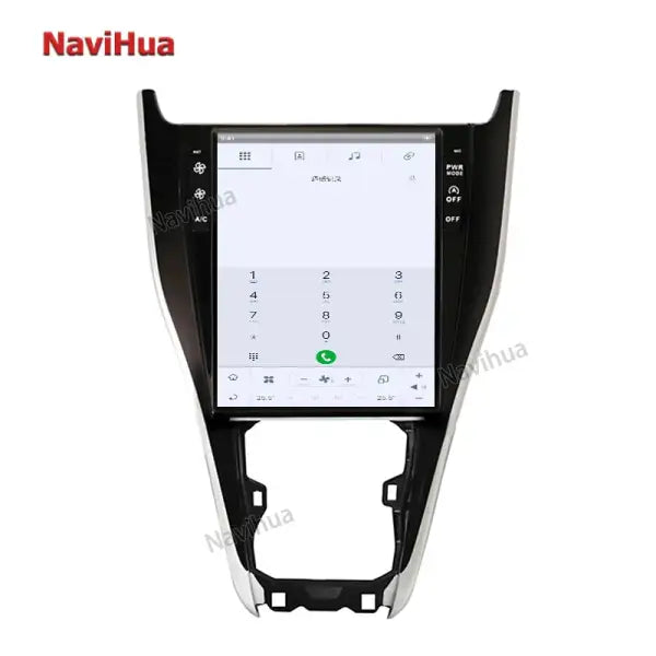 12.1 Inch Portable Android 11 Car DVD Player Touch Screen GPS Navigation System Tesla Style Toyota Harrier 2013-2020