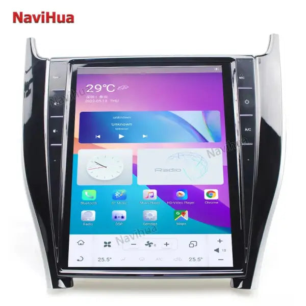 12.1 Inch Tesla Style Vertical Screen Android 7.1 Car Dvd Multimedia Player for Toyota Harrier Audio Gps Navigation