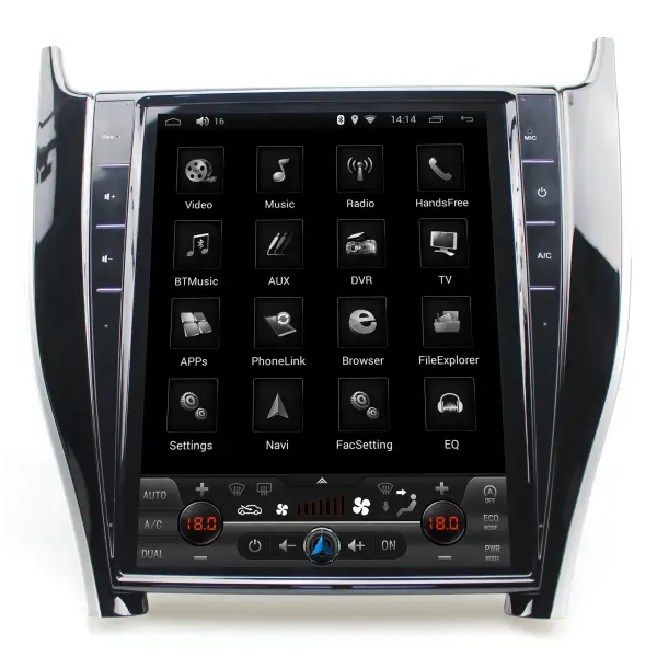 12.1 Inch Tesla Style Vertical Screen Android 7.1 Car Dvd Multimedia Player for Toyota Harrier Audio Gps Navigation