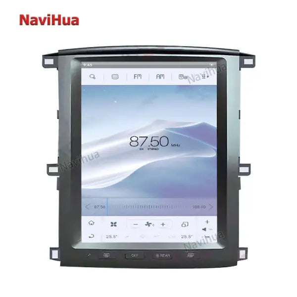 12.1 Inch Touch Screen Car DVD Player GPS Navigation Android Car Radio for Tesla Style Toyota Land Cruiser 100 2003-2007