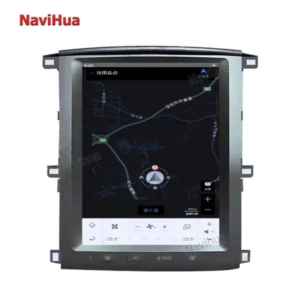 12.1 Inch Touch Screen Car DVD Player GPS Navigation Android Car Radio for Tesla Style Toyota Land Cruiser 100 2003-2007