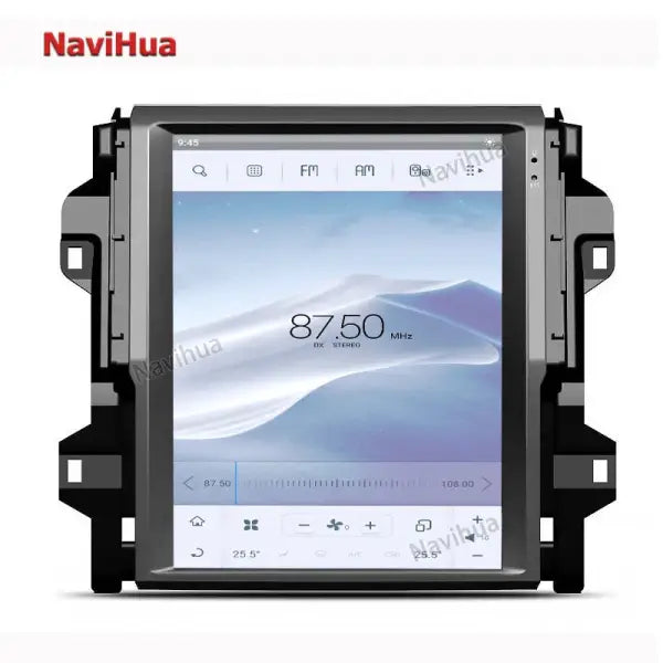 12.1 Inch Vertical Screen Android 9 Car DVD Player Carplay BT Connection Snapdragon Type 4G RAM Tesla Style Fortuner
