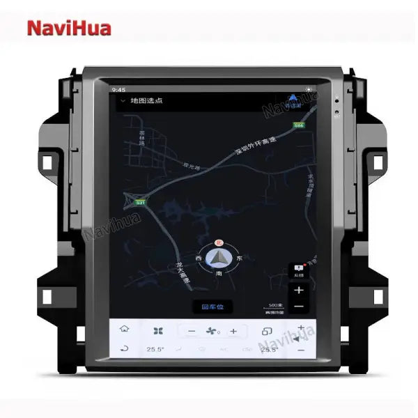 12.1 Inch Vertical Screen Android 9 Car DVD Player Carplay BT Connection Snapdragon Type 4G RAM Tesla Style Fortuner