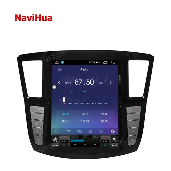 12.1 Inch Vertical Screen Android Car DVD Player GPS Navigation Auto Radio for Tesla Style Infiniti QX60 2014-2020