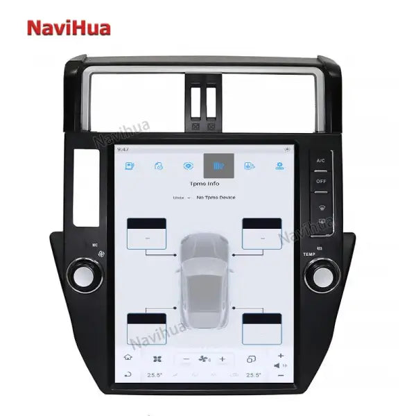 12.1 Inch Vertical Screen Car Multimedia DVD Player Radio Stereo for Toyoda Land Cruiser Prado 2010-2013