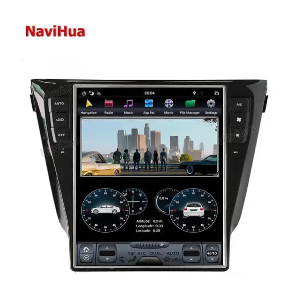 12.1" Vertical Screen Tesla Android Car Dvd Radio Multimedia System for Nissan X-Trail Qashqai 2013 + Car Radio 2G 32G