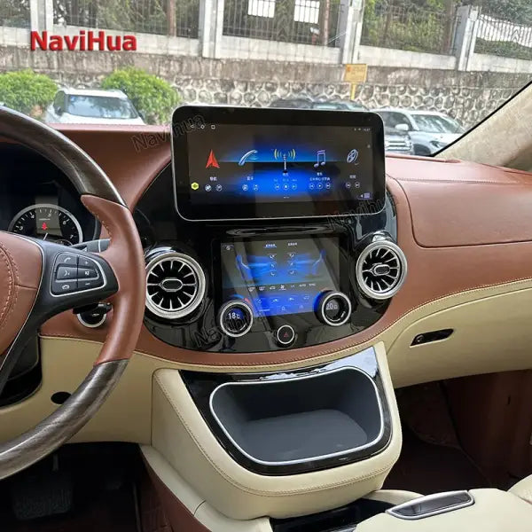 12.3 Inch Android 10 Best Quality Radio Auto Stereo Multimedia Screen for Mercedes Benz Vito W447 Climate Control