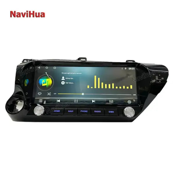 12.3 Inch Android 11 Car Stereo Auto Radio Multimedia GPS Navigation for Toyota Hilux Android Car Radio Frame